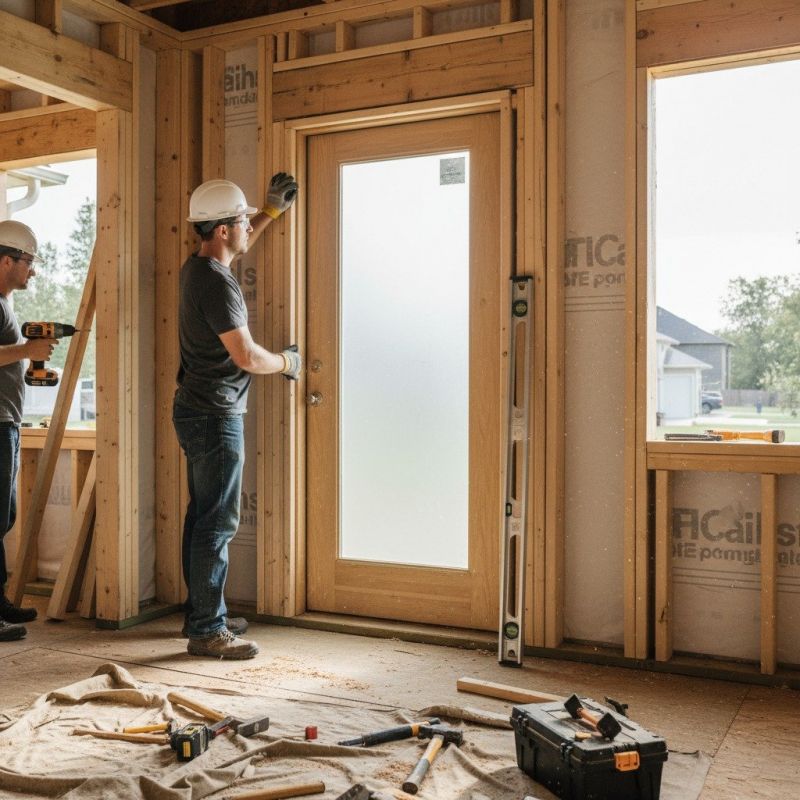 Cherry Door Installation